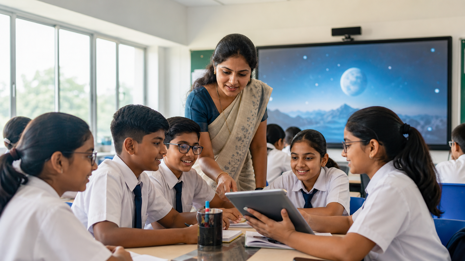 Digital classroom at Patna Convent CBSE school in Patna